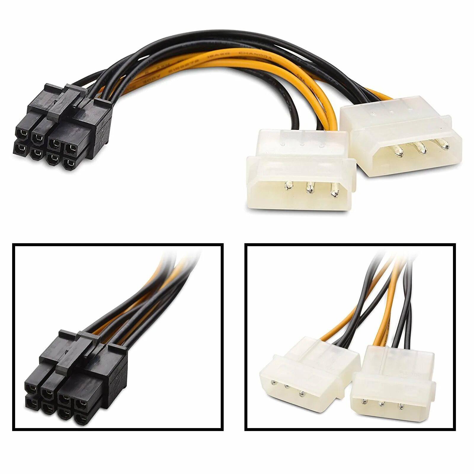 Адаптер 4pin Molex на 8pin PCI-E. Молекс 8 пин для видеокарты. Адаптер питания 4 Pin Molex PCI-E. Переходник Molex to 8 Pin PCI-E. Организация дополнительного питания