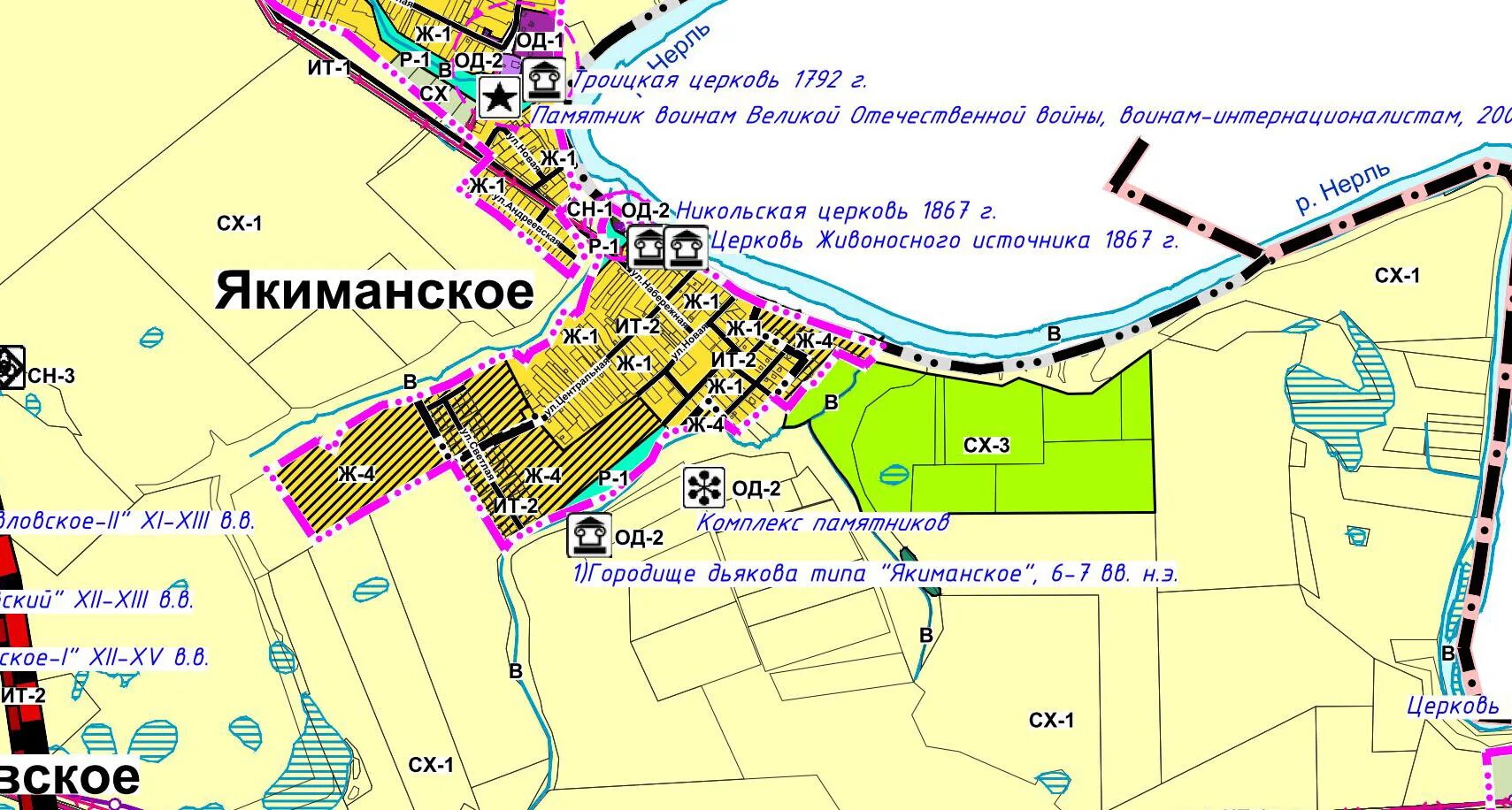 Суздаль, б-р Всполье, д 36 планировка. Барское Городище Якиманское участки продажа Суздаль на карте.