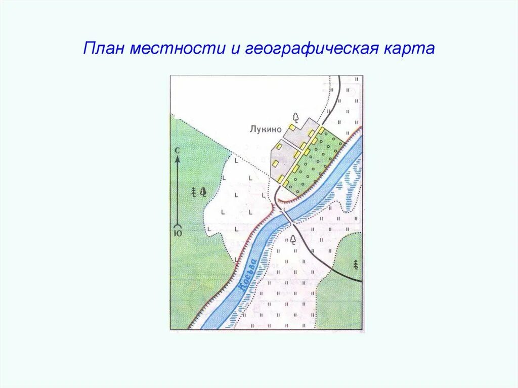 План местности. План местности карта. Изображение плана местности. План местности и географическая карта. География составить план местности