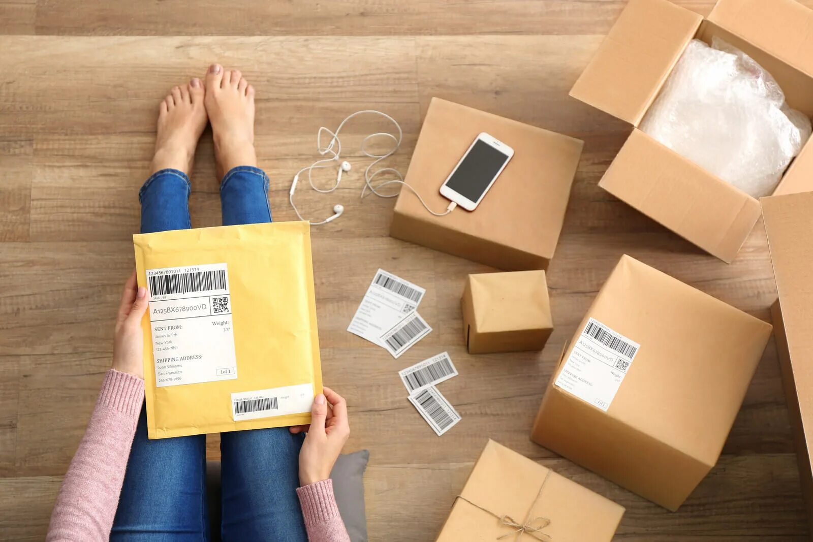 Track shipping package
