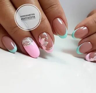 Дизайн ногтей нежный френч