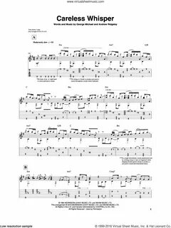 Careless whisper на гитаре