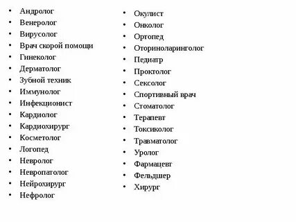 Профессии для которых важна биология