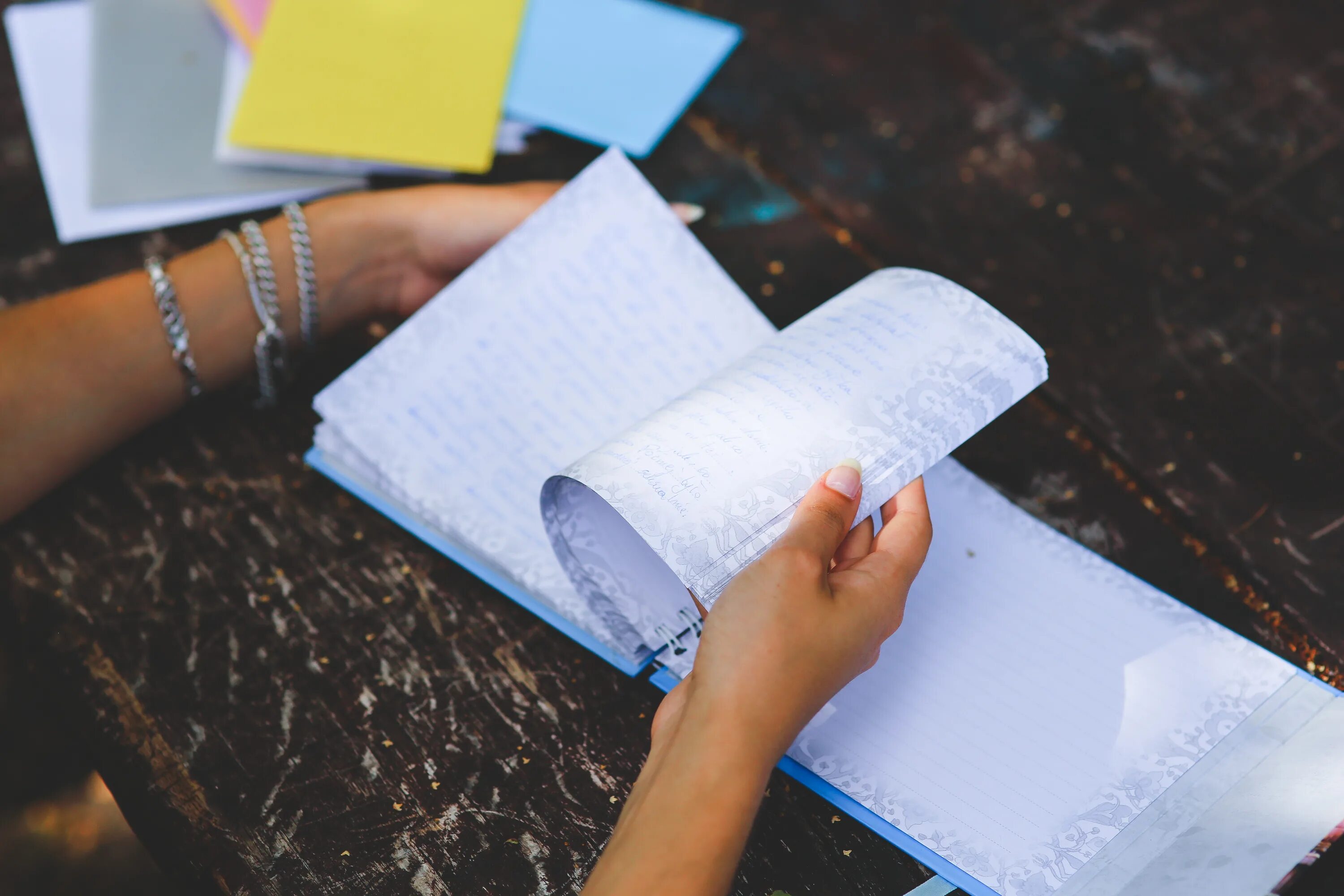 Now write in your notebooks