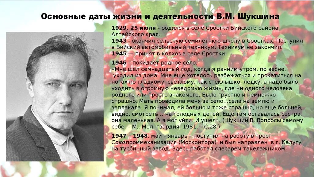 Шукшин сайт педагогического. 25 Июля Шукшин. 25 Июля день рождения Василия Шукшина.