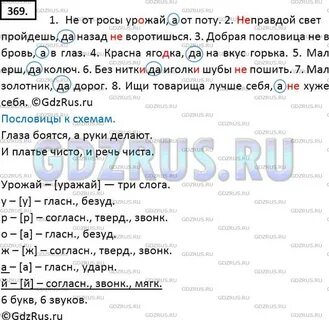 Русский язык 6 класс упр 369 ответ