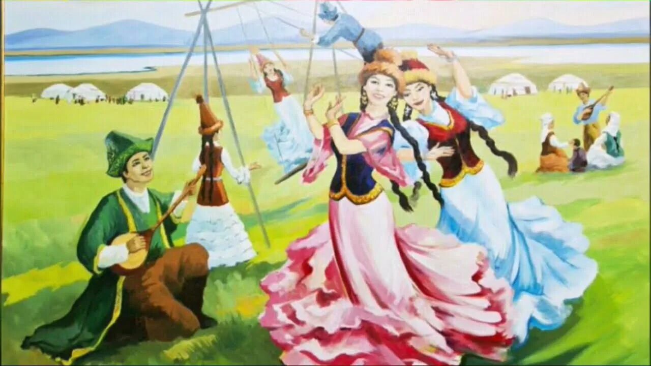 Казахские народные праздники. Национальные игры казахов. Казахский танец. Наурыз картина. Наурыз келді алақай