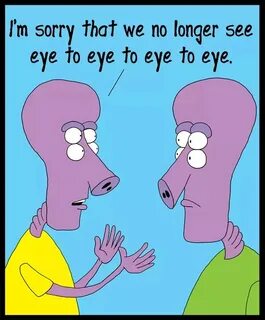 See eye to back