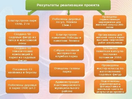 Реализация социальных проектов