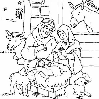 Раскраски с, Раскраска Рождество Христово Детская Рождество.
