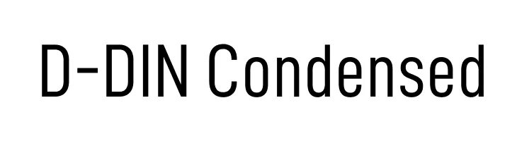 Шрифт din condensed