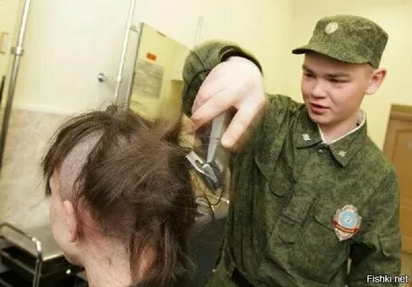 Стрижка призывника
