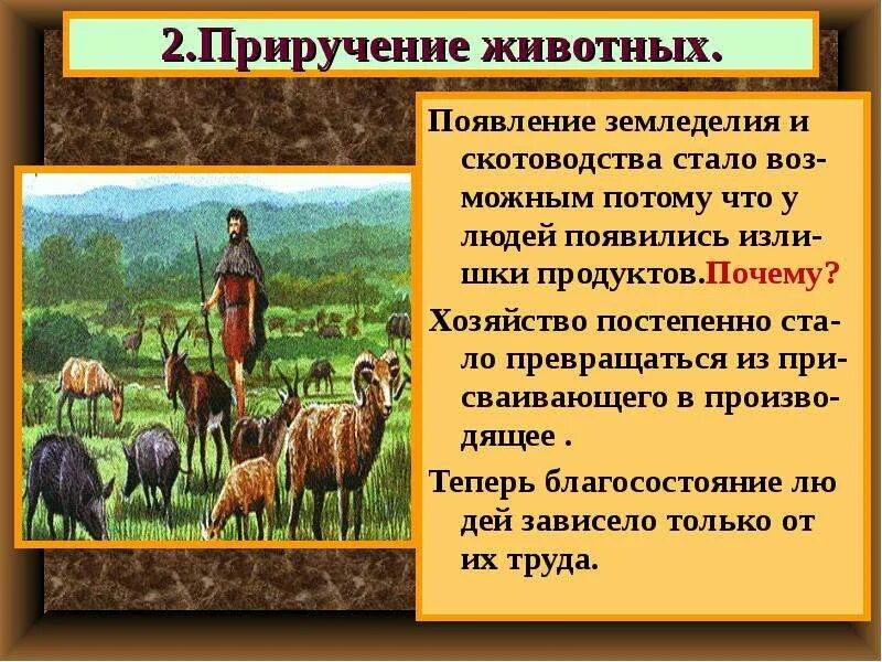 Земледелие история 5 класс кратко. Приручение животных. Приручение животных и скотоводство. Древние земледельцы и скотоводы. Возникновение земледелия и скотоводства.