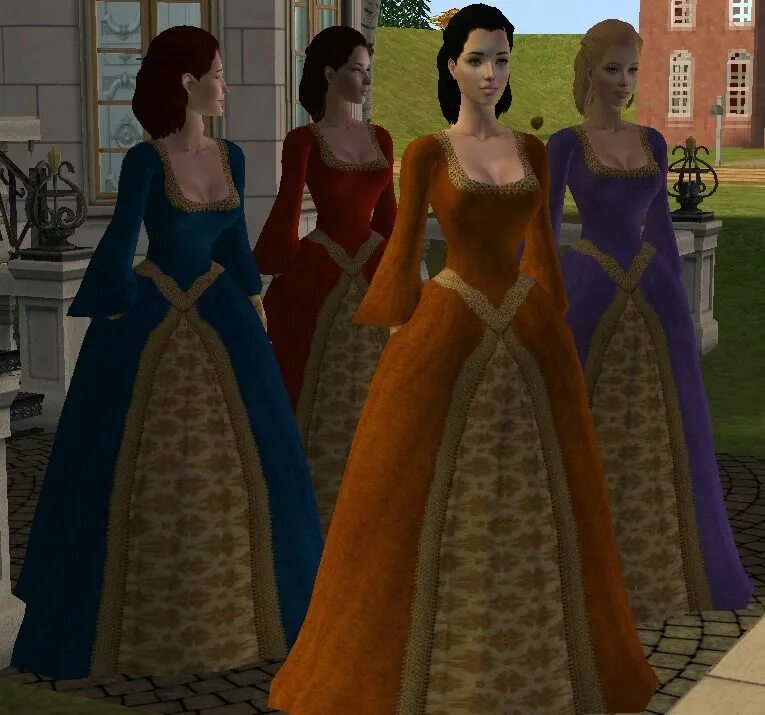 Эпоха регентства симс. Sims 4 medieval dress. симс 2 хюррем.