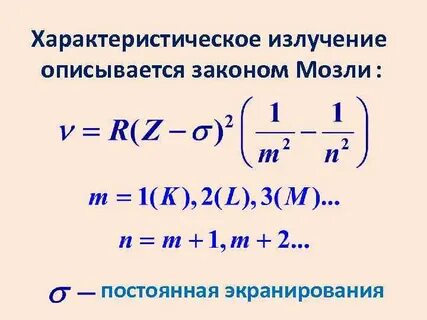 Характеристическое излучение