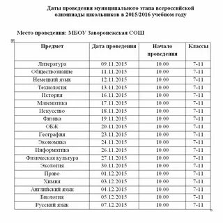 Системы проведения олимпиад