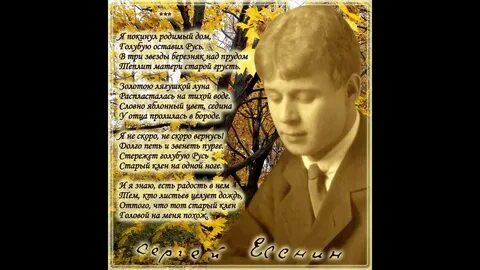 Стихотворение есенина покинул родной дом