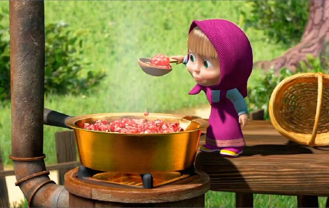 Маша и медведь. Детям про варенье. Маша и медведь день варенья маша. День варенья. Детям про варенье.