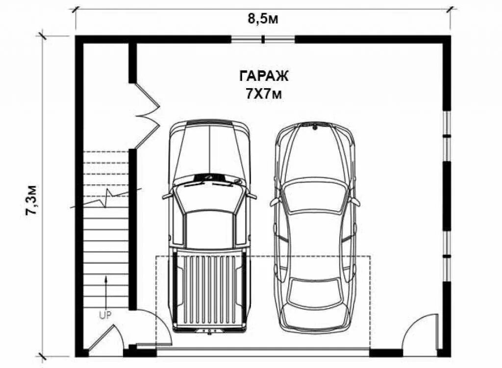 Ворота гаражей легковых автомобилей. Гараж под две машины с одними воротами Размеры чертежи. Ширина секционных ворот для гаража на 2 машины. Оптимальная ширина гаража на 2 машины с двумя воротами. Размеры гаража на 2 машины с двумя воротами в частном доме из блоков.