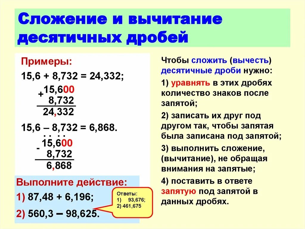 Конспект урока умножение десятичных дробей. Правило вычисление десятичных дробей. Правило решения десятичных дробей. Как считать десятичные дроби. Как решать дроби с десятичными числами.