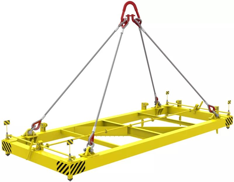 Захват для контейнеров. Спредер для контейнеров 20 футов. Траверса-спредер ТС-32,0/12150. Траверса-спредер 6мвтз-15,0/4,0 (2,5).