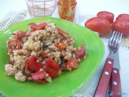 Ленивый перец с мясом и рисом