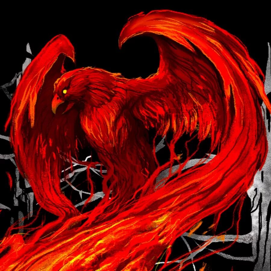 Ред феникс. Красный Феникс дзаку. Птица Феникс. Красный Огненный Феникс. Птица Феникс черно-красная.