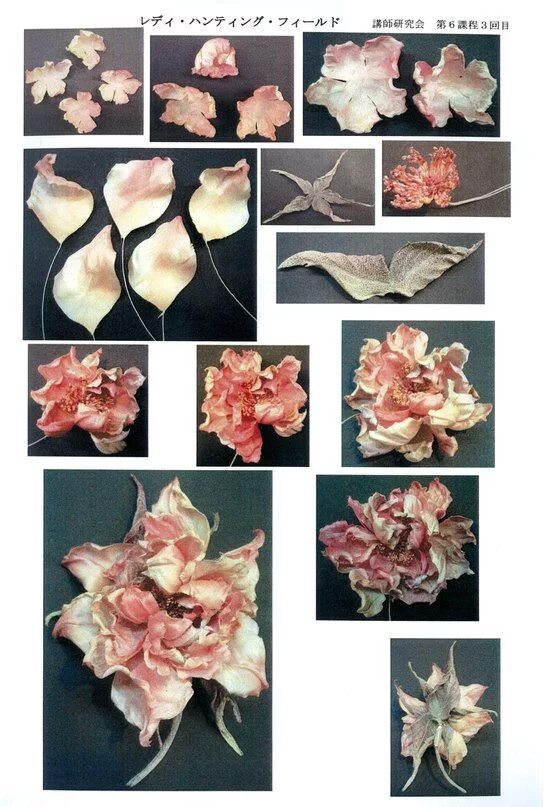 Техники цветов из ткани. Цветоделие из ткани. Японская техника цветоделия. Цветы из ткани в японской технике.