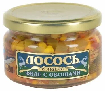 Лосось с овощами консервы