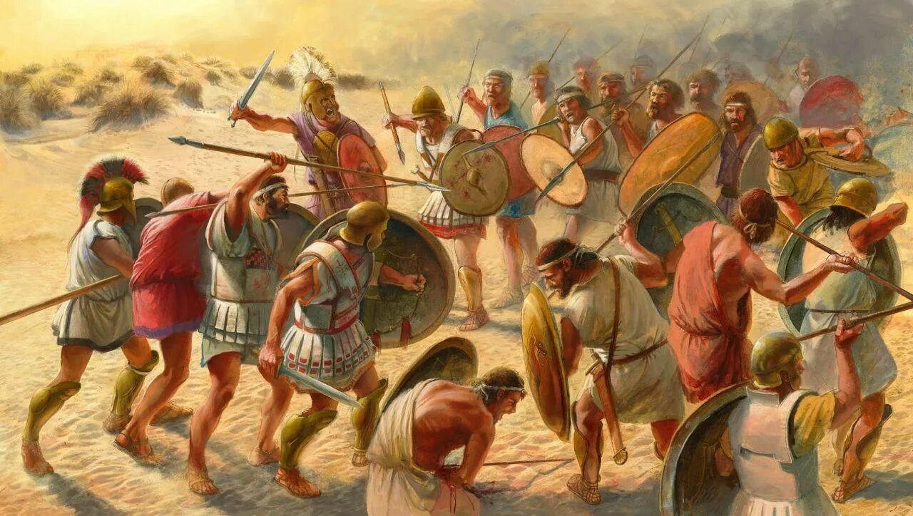 Вв до н э. Битва с Карфагеном. Гоплиты Карфагена. Битва при Гимере 480.