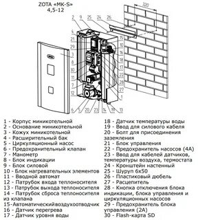 Zota котлы электрические инструкция