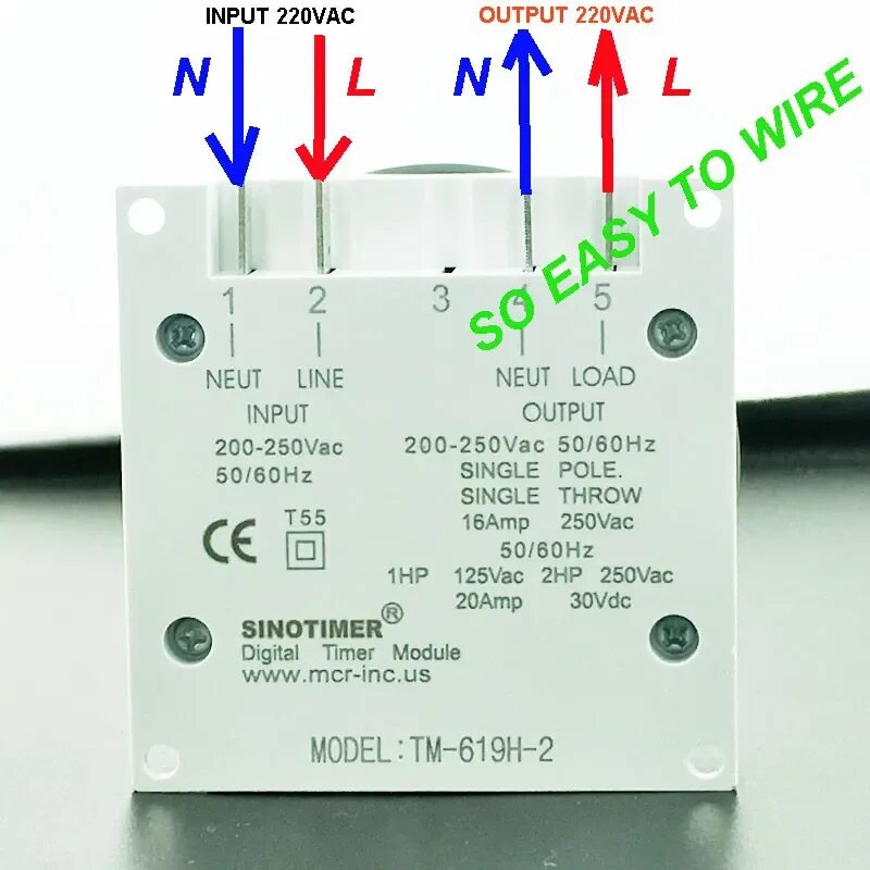 Реле времени sinotimer tm618sh 2 12V 220V LCD Digital Multipurpose Programmable Controller Power Timer Switch Gar