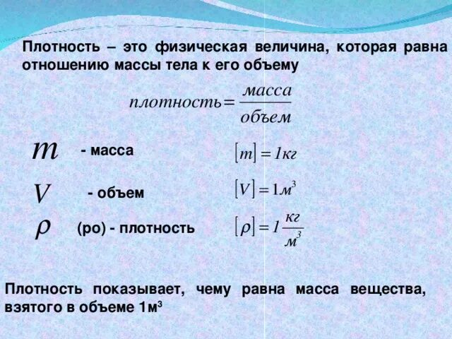 Плотность ответа. Масса плотность объем. Плотность это физическая величина. РО В физике. Плотность в физике.