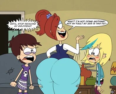 luna loud, rita loud, sam sharp, the loud house, english text, speech bubbl...