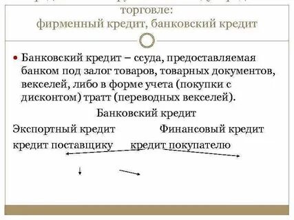 Ссуда предоставляемая банком