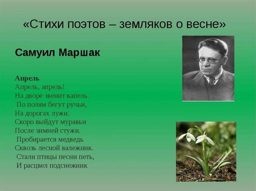 Стихи про русскую литературу. Стихотворение о весне.