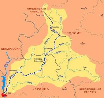 Где устье реки днепр
