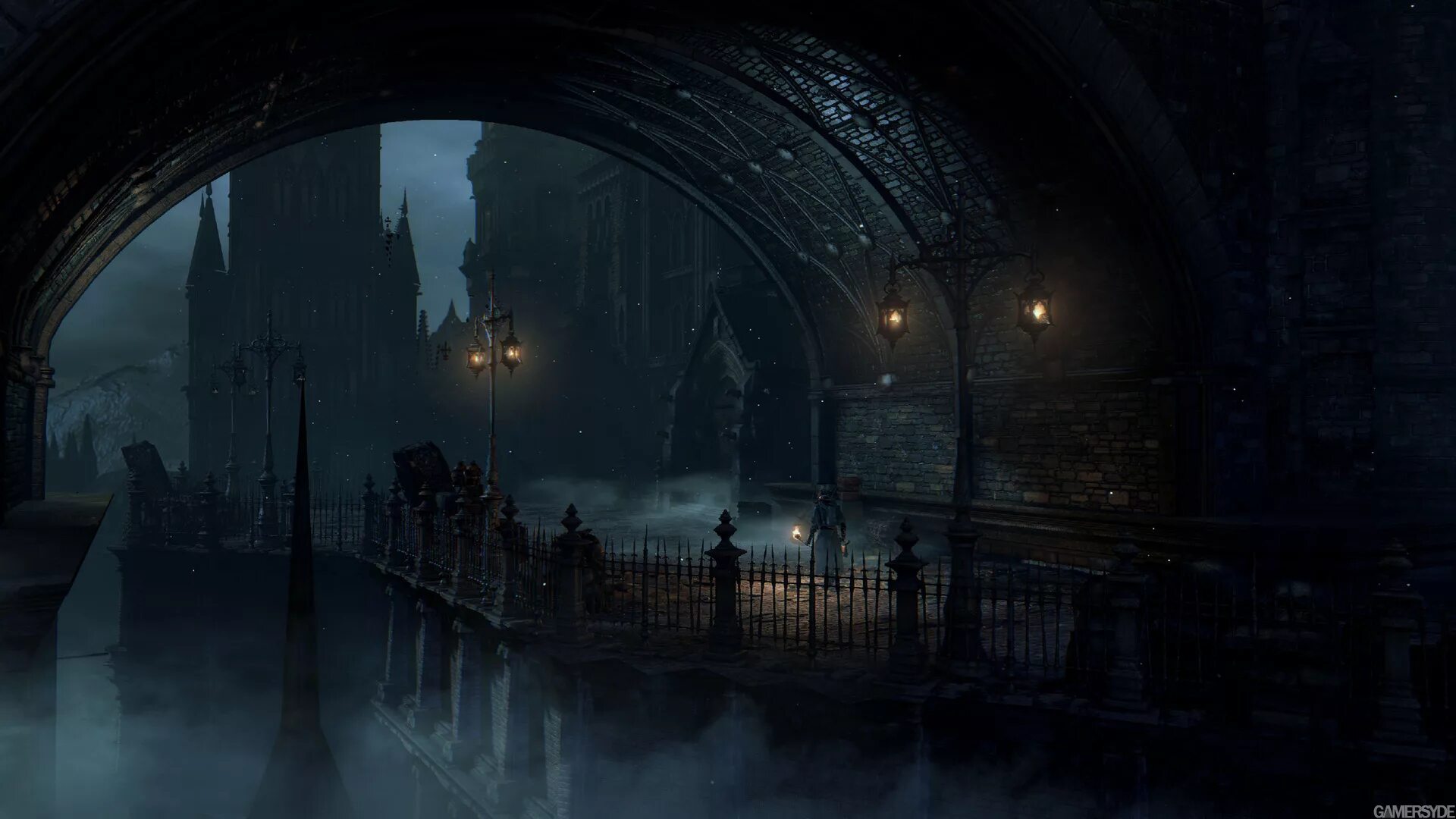 Ярнам Bloodborne. Бладборн арт город. Bloodborne yarnam.