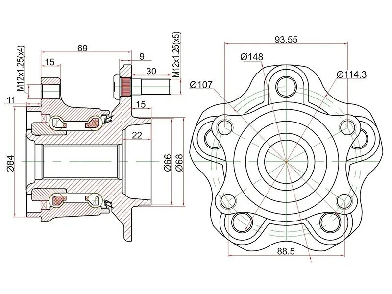 43202jg200. Подшипник ступицы Ниссан Кашкай j11. Nissan 43202-jg200. Задняя ступица Ниссан х-Трейл т32.