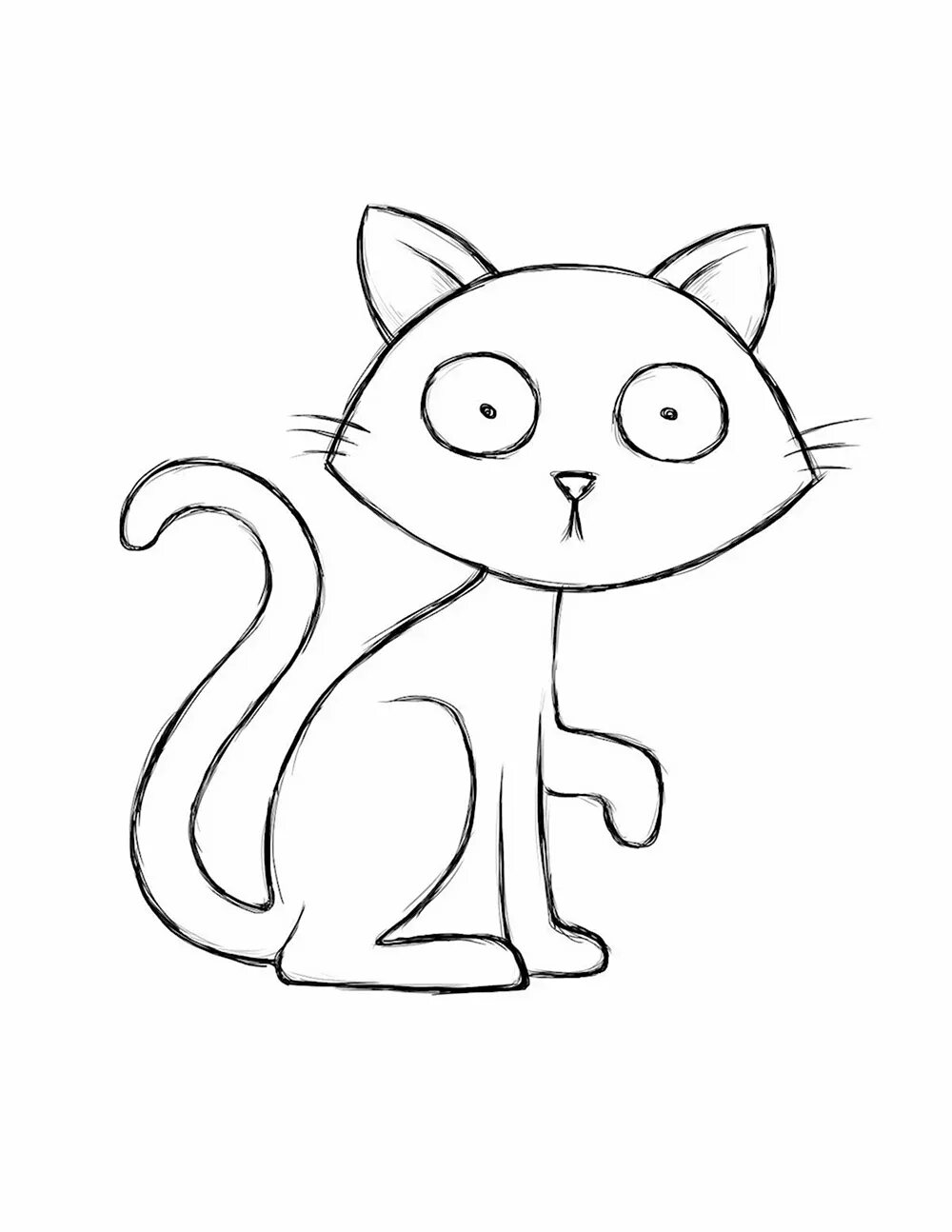 Картинки нарисованные котики легкие. Картинки кошек для срисовки. Кошка рисунок легкий для срисовки. Рисунки котов для срисовки. Рисунок кошки для срисовки легко.