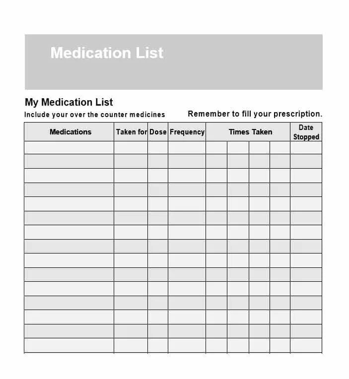 Medical log. Plan list. Лист инфузионной терапии бланк. Medical template. Prescription form.