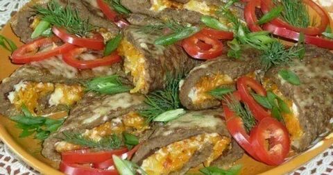 Рулетики из печени с морковью