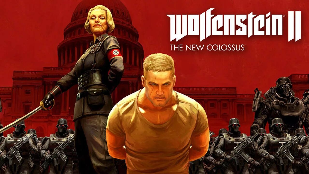 Wolfenstein 2 order. Wolfenstein 2 the New Colossus. Wolfenstein Нью Колоссус. Wolfenstein II: новый колосс. Вольфенштайн 2 обложка.