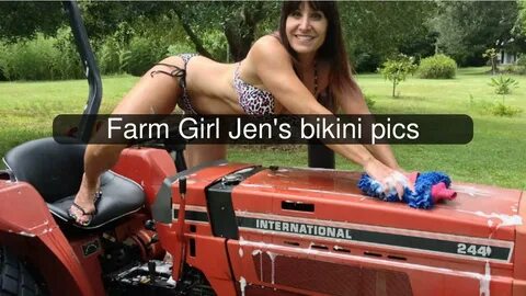 Jennifer Saucier also known as Farm Girl Jen shows off her amazing body and...