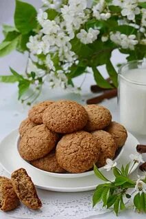 Овсяное печенье с молоком