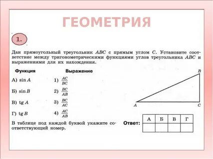 Геометрические предложения