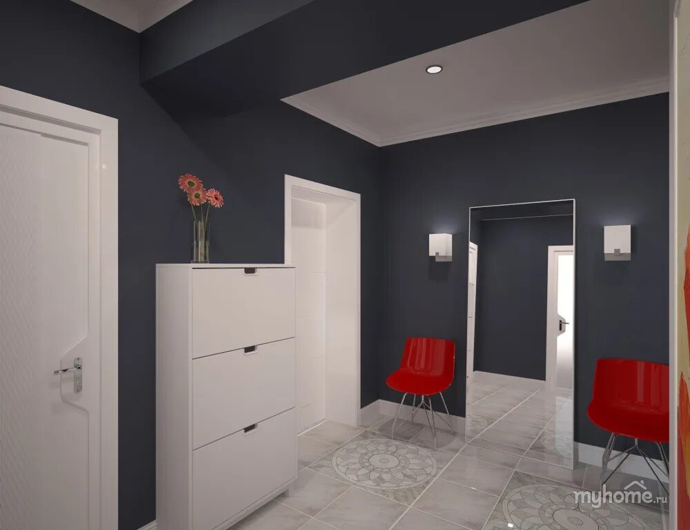 Серая прихожая. Серый коридор. Серая прихожая. Стены серого цвета в прихожей. Стены серого цвета в прихожей.