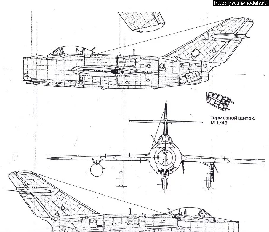 Миг 15 чертеж модели mikoyan gurevich mig 15 3  Free Plans and Blueprints of Cars