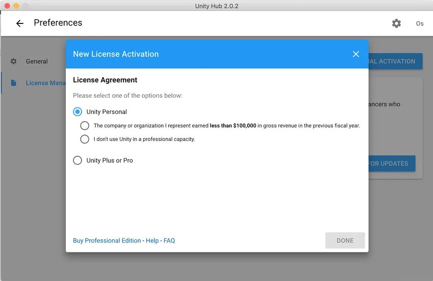 Unity license. Активация для unity. activation license. как активировать лицензию юнити.