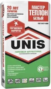 Теплон белый штукатурка гипсовая мешок. Штукатурка unis мастер теплон, 25 кг. штукатурка unis теплон, 25 кг. теплосберегающая штукатурка для внутренних работ. гипсовая штукатурка белая универсал.